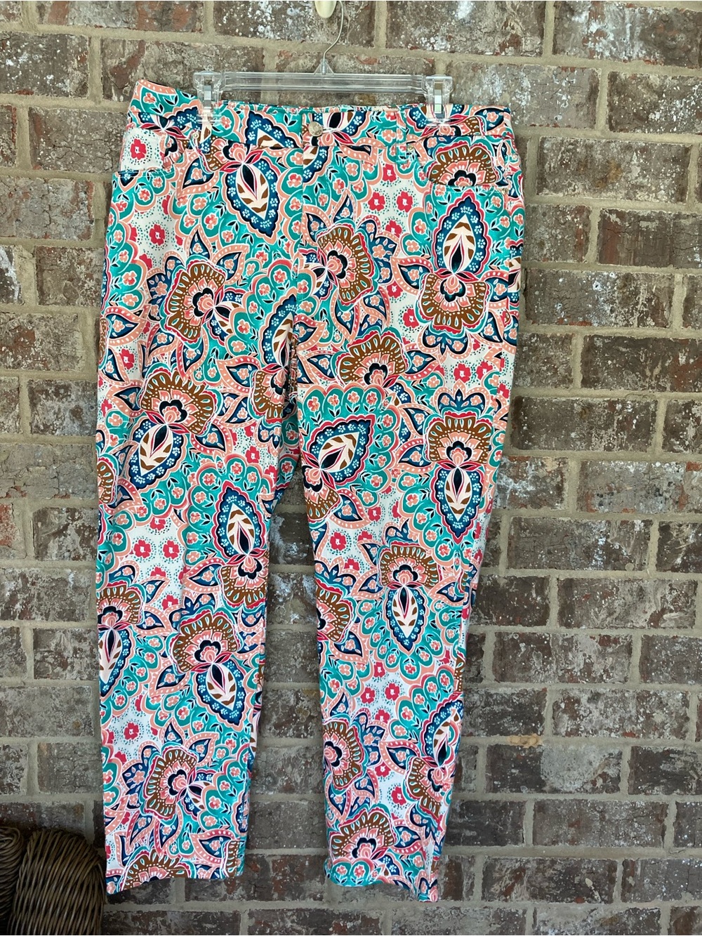 Chico's Women's So Slimming Bombay Colorful Girlfriend Ankle Size 2.5